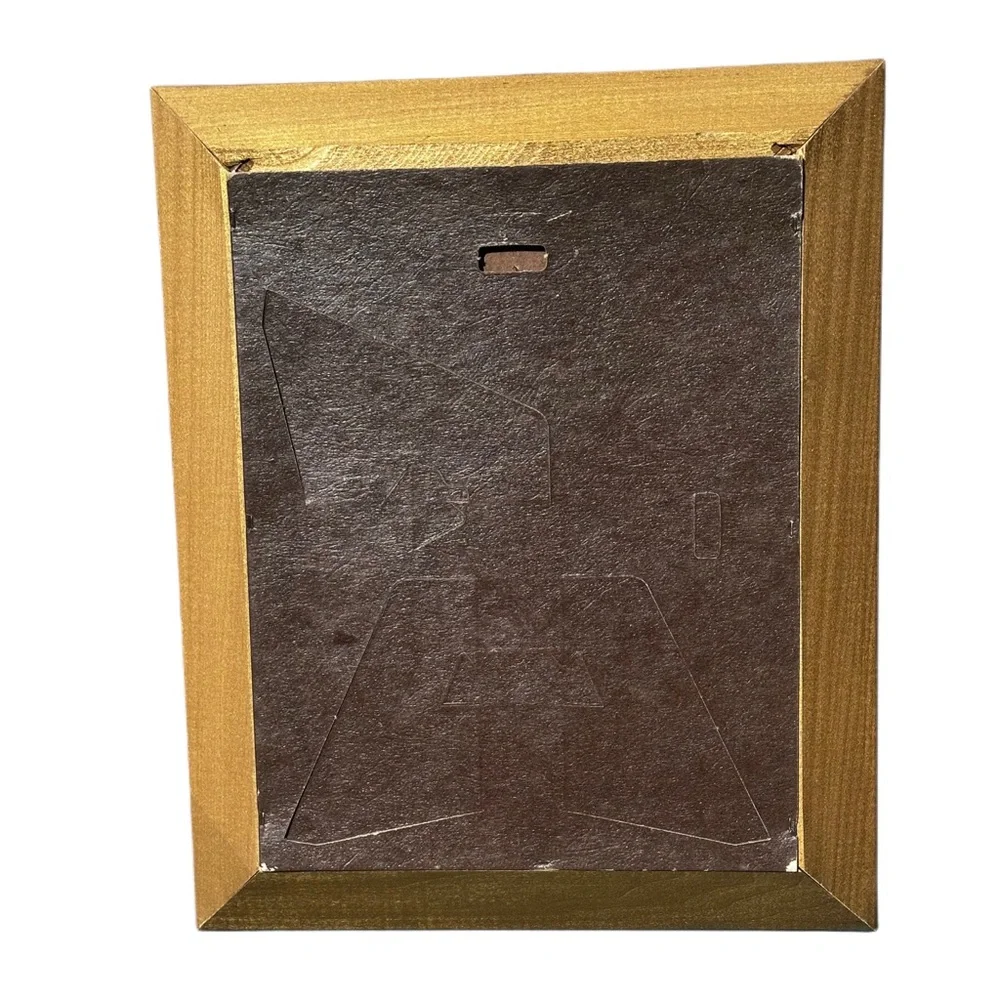 1967 Pledge of allegiance to the flag Gold Decorative Picture Frame Patriotic